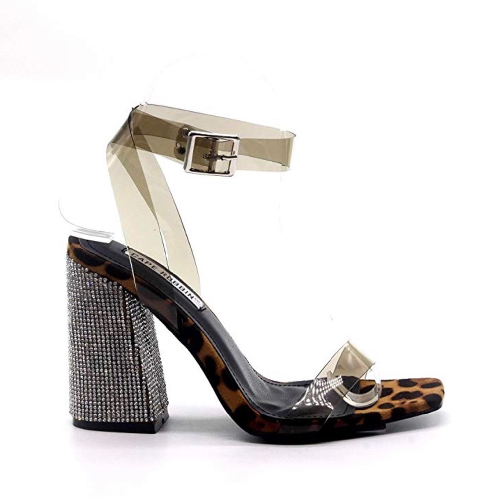Leopard and Lucite Heel